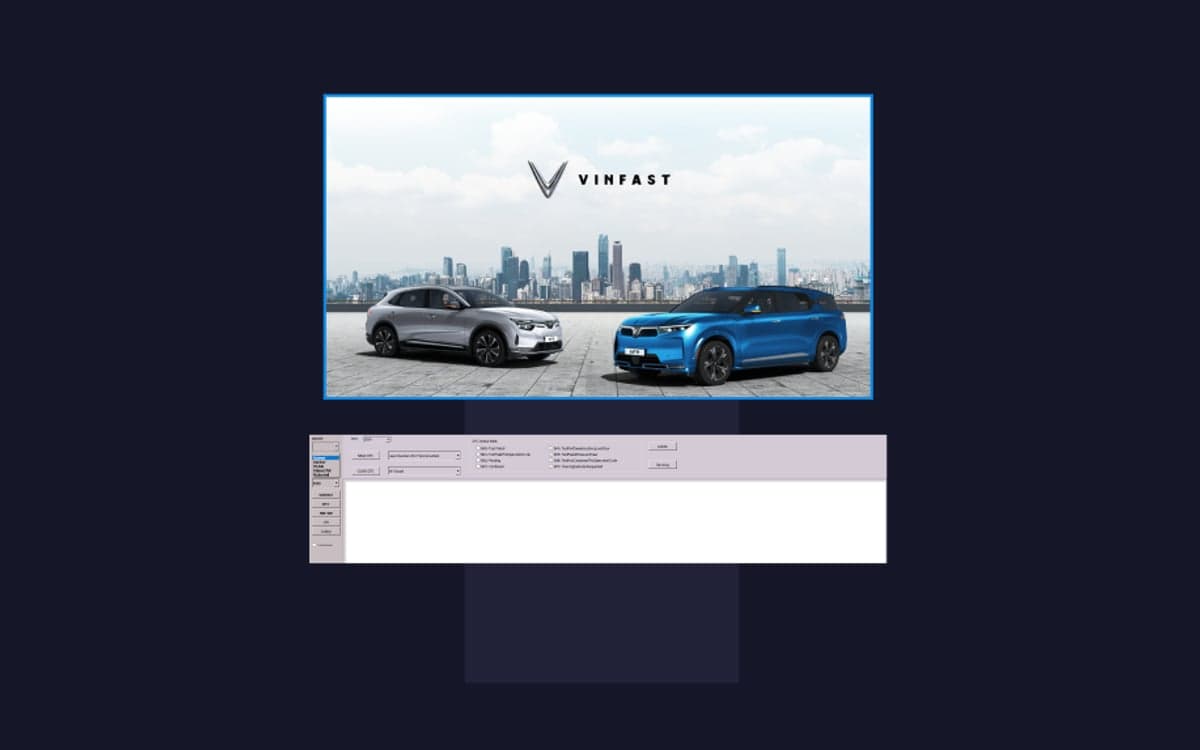 VinFast vehicles and the ECU diagnostic tester interface